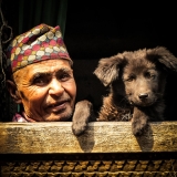Nepal - Man & his babydog